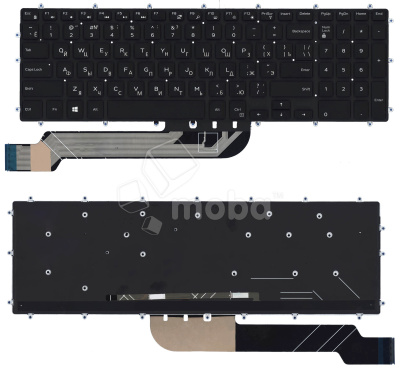 Клавиатура для ноутбука Dell Inspiron 15-5565 5567 5570 7000 черная с подсветкой