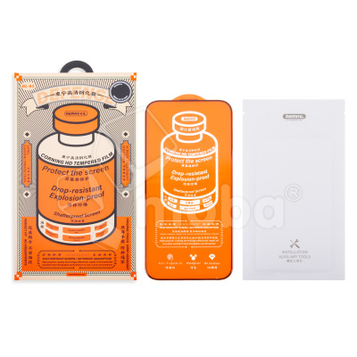 Защитное стекло Remax Medicine Glass GL-83 для iPhone 16 Pro Max (сверхпрочное) Черный