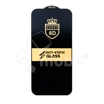 Защитное стекло "Стандарт" для iPhone 16 Черный (Полное покрытие)