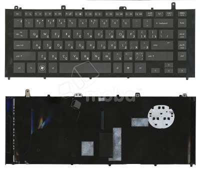 Клавиатура для ноутбука HP ProBook 4425s черная с черной рамкой