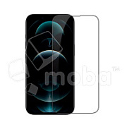 Защитное стекло "Стандарт" для iPhone 13/13 Pro/14 Черное (Полное покрытие)
