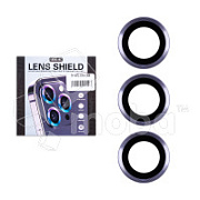 Защитное стекло линзы камеры для iPhone 14 Pro/14 Pro Max (комплект 3 шт.) Фиолетовый