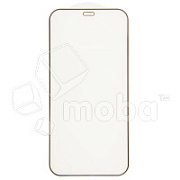 Защитное стекло "Премиум" для iPhone 12 mini Черное (Закалённое+, полное покрытие)